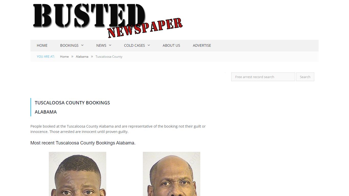 Tuscaloosa County, AL Mugshots - BUSTEDNEWSPAPER.COM